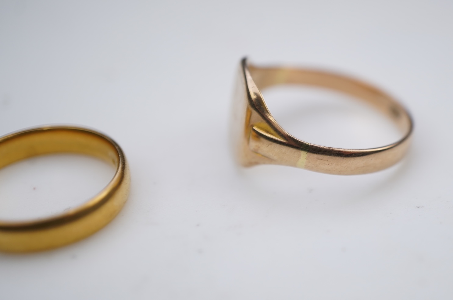 Two gold rings